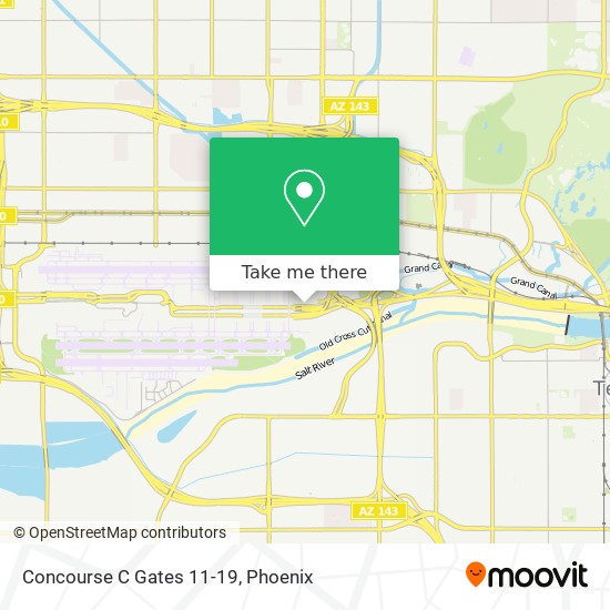 Mapa de Concourse C Gates 11-19