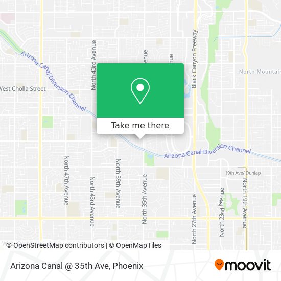 Arizona Canal @ 35th Ave map