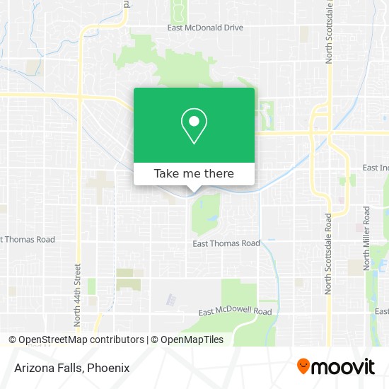 Arizona Falls map