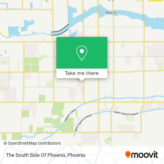 Mapa de The South Side Of Phoenix