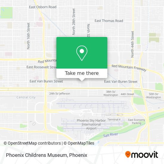 Mapa de Phoenix Childrens Museum