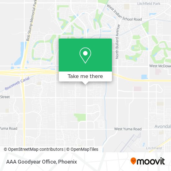 AAA Goodyear Office map