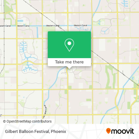 Mapa de Gilbert Balloon Festival
