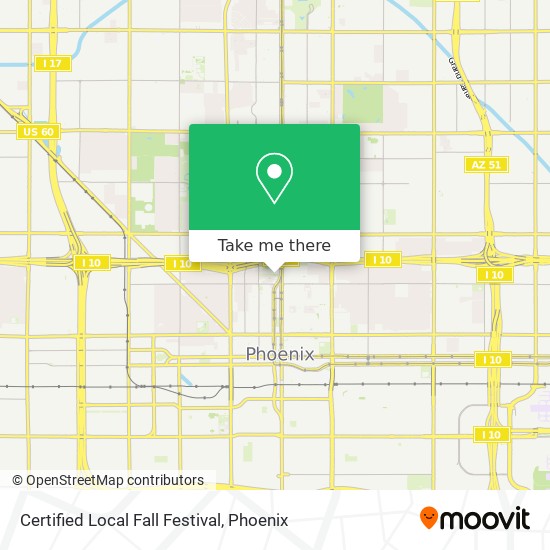 Mapa de Certified Local Fall Festival