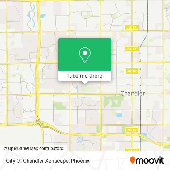 Mapa de City Of Chandler Xeriscape