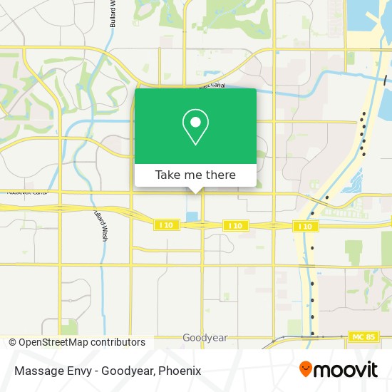 Mapa de Massage Envy - Goodyear