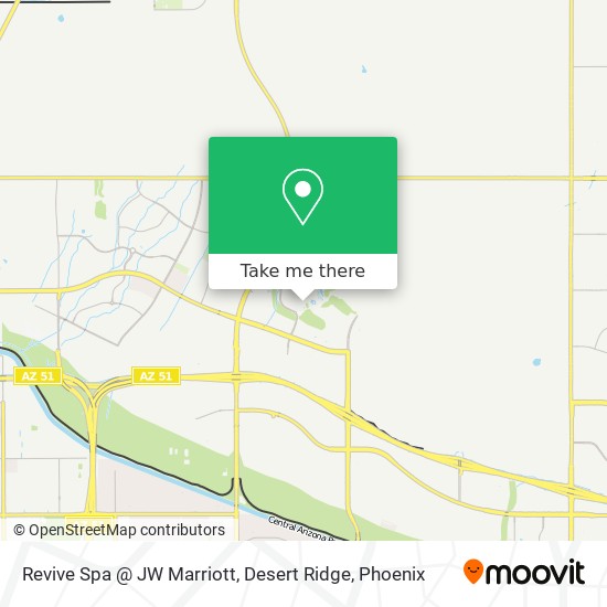 Mapa de Revive Spa @ JW Marriott, Desert Ridge