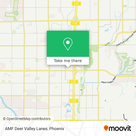 AMF Deer Valley Lanes map