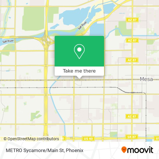 METRO Sycamore/Main St map