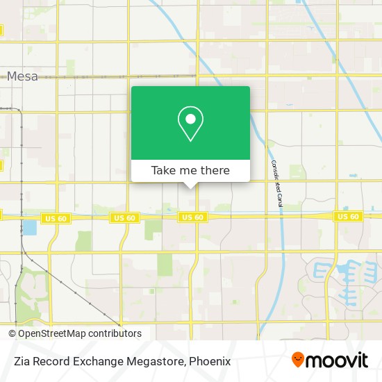 Zia Record Exchange Megastore map