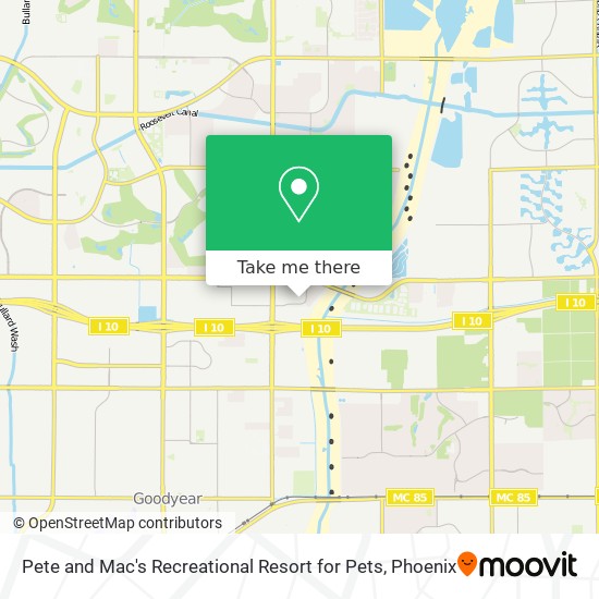 Mapa de Pete and Mac's Recreational Resort for Pets