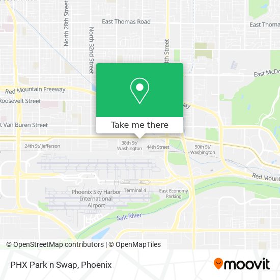 PHX Park n Swap map