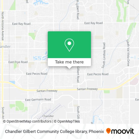 Chandler Gilbert Community College library map