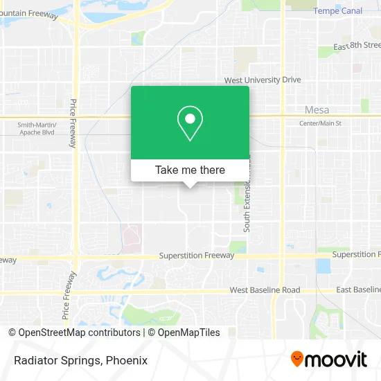 Radiator Springs map