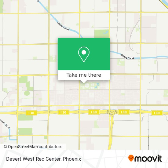 Desert West Rec Center map