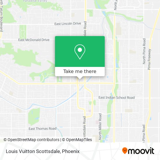 Louis Vuitton Scottsdale map