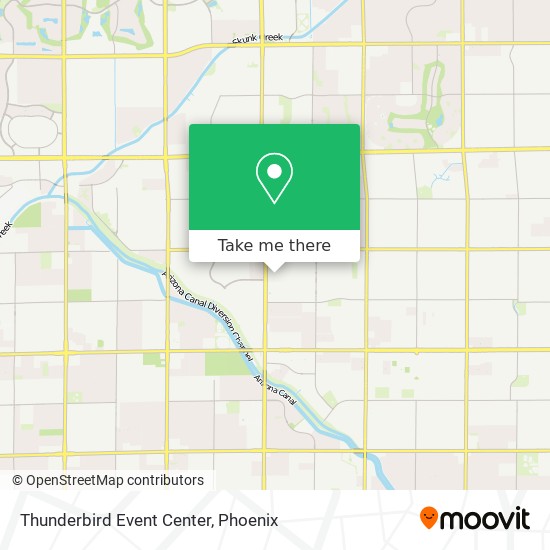 Thunderbird Event Center map