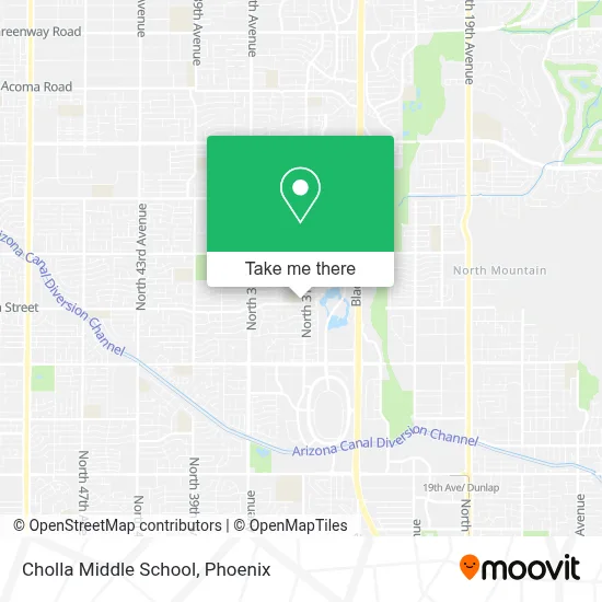 Cholla Middle School map