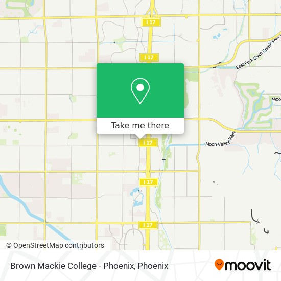 Brown Mackie College - Phoenix map