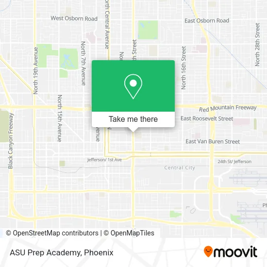 ASU Prep Academy map
