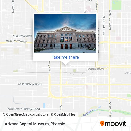 Arizona Capitol Museum map