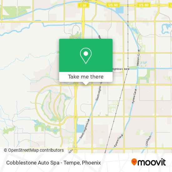 Cobblestone Auto Spa - Tempe map