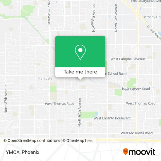 YMCA map