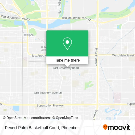 Desert Palm Basketball Court map