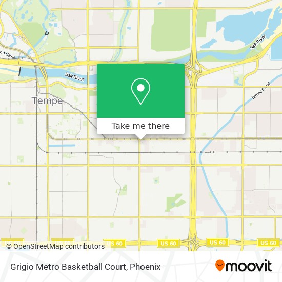 Mapa de Grigio Metro Basketball Court