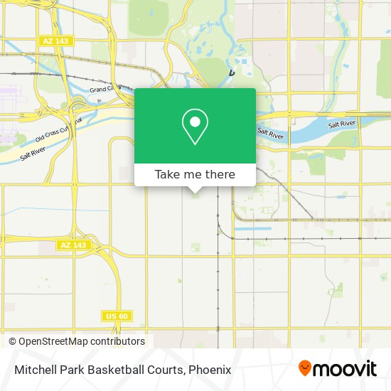 Mitchell Park Basketball Courts map