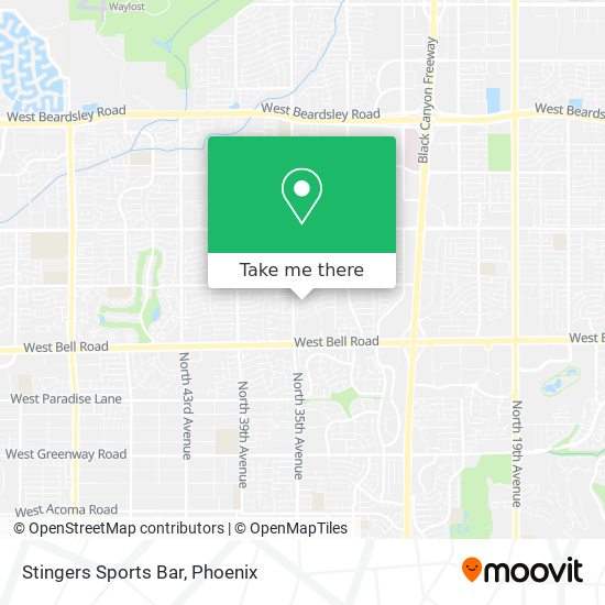 Stingers Sports Bar map