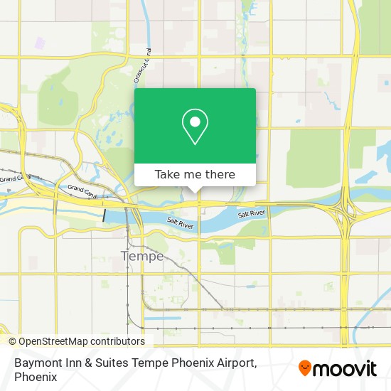 Baymont Inn & Suites Tempe Phoenix Airport map