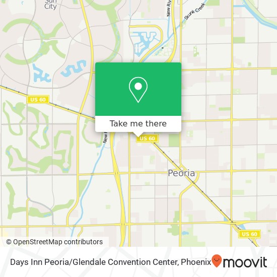 Days Inn Peoria / Glendale Convention Center map