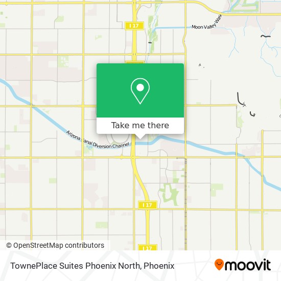 Mapa de TownePlace Suites Phoenix North