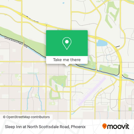 Sleep Inn at North Scottsdale Road map