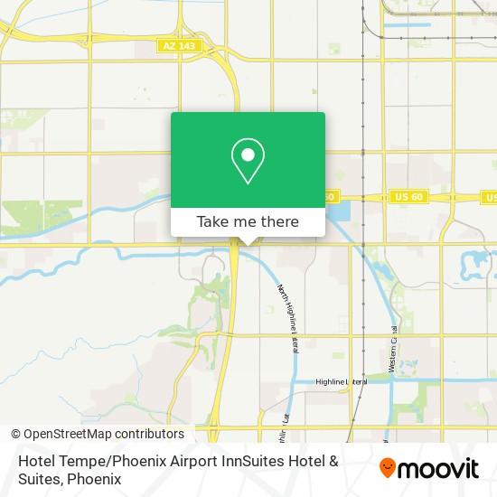 Hotel Tempe / Phoenix Airport InnSuites Hotel & Suites map
