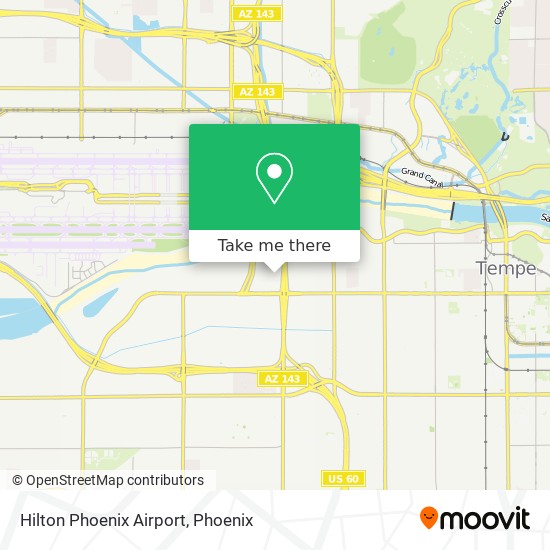 Mapa de Hilton Phoenix Airport