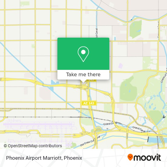 Phoenix Airport Marriott map