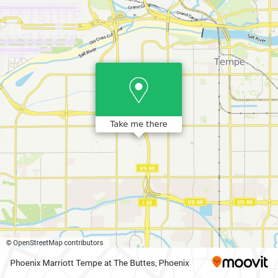 Mapa de Phoenix Marriott Tempe at The Buttes