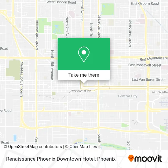 Renaissance Phoenix Downtown Hotel map