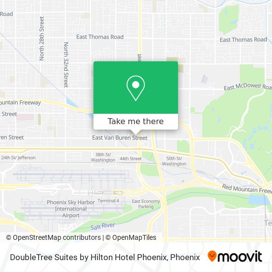 Mapa de DoubleTree Suites by Hilton Hotel Phoenix