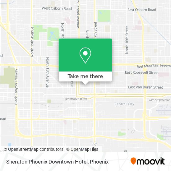 Sheraton Phoenix Downtown Hotel map