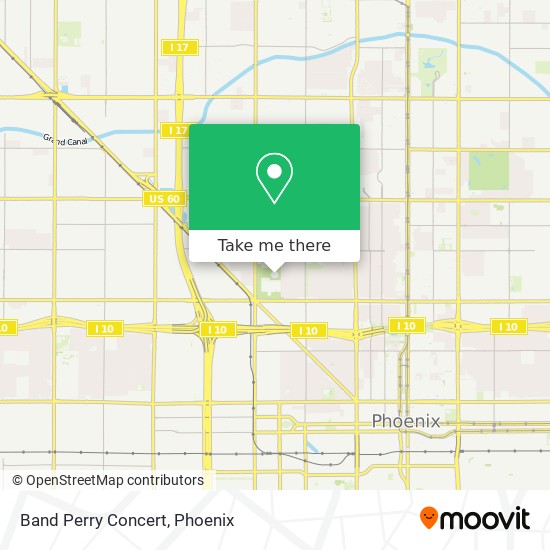 Mapa de Band Perry Concert