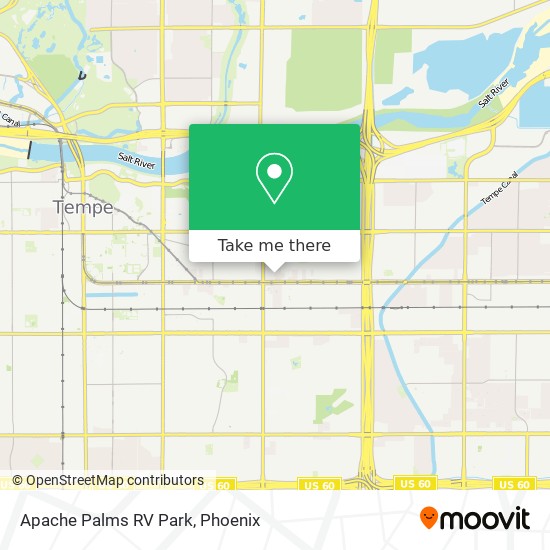 Apache Palms RV Park map