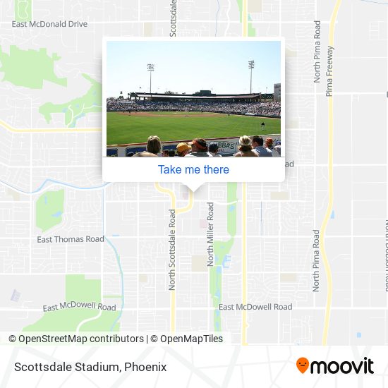 Mapa de Scottsdale Stadium