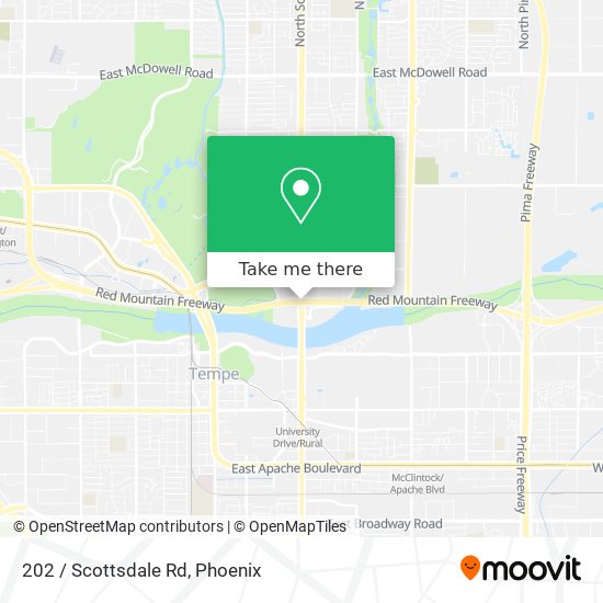 202 / Scottsdale Rd map