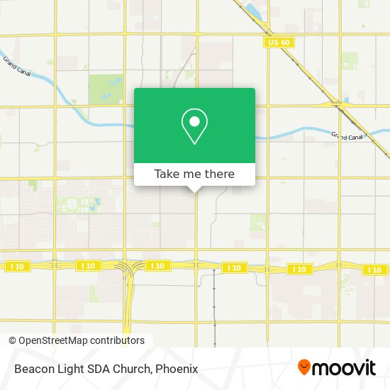 Mapa de Beacon Light SDA Church