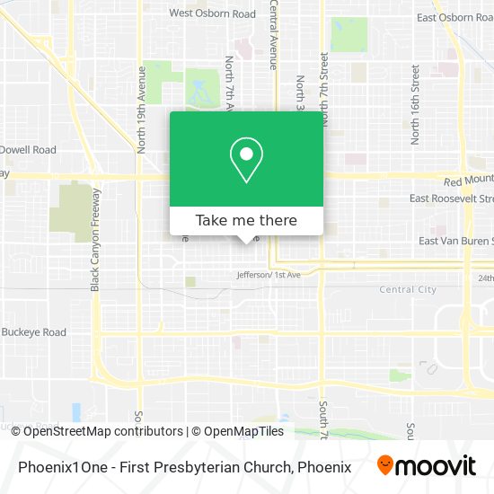 Phoenix1One - First Presbyterian Church map