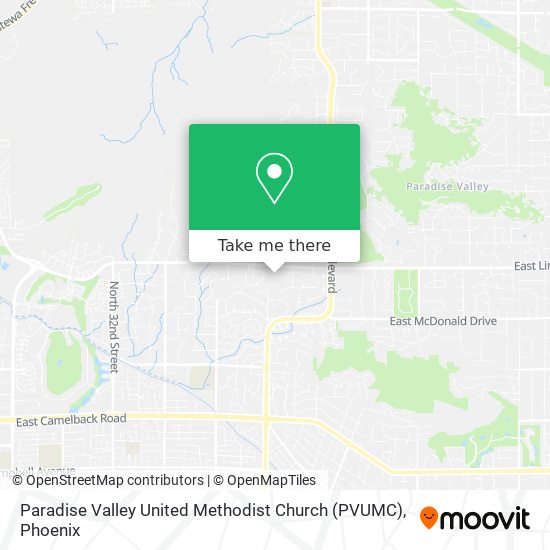 Mapa de Paradise Valley United Methodist Church (PVUMC)