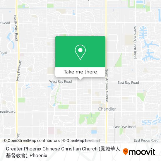 Mapa de Greater Phoenix Chinese Christian Church (鳳城華人基督教會)